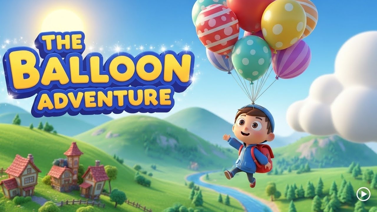 The Balloon Adventure 🎈🌈✈️ | Learn Colors and Counting for Kids | Fun Learning Journey