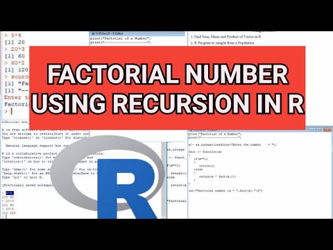 R Program to Find the Factorial of a Number Using Recursion | Factorial Number in R | Recursion | R