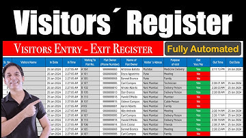 𝐕𝐈𝐒𝐈𝐓𝐎𝐑𝐒 𝐄𝐍𝐓𝐑𝐘 𝐑𝐄𝐆𝐈𝐒𝐓𝐄𝐑 𝐢𝐧 𝐄𝐱𝐜𝐞𝐥 / 𝐅𝐮𝐥𝐥𝐲 𝐀𝐮𝐭𝐨𝐦𝐚𝐭𝐞𝐝 𝐕𝐢𝐬𝐢𝐭𝐨𝐫 𝐄𝐧𝐭𝐫𝐲 𝐑𝐞𝐠𝐢𝐬𝐭𝐞𝐫 𝐢𝐧 𝐄𝐱𝐜𝐞𝐥