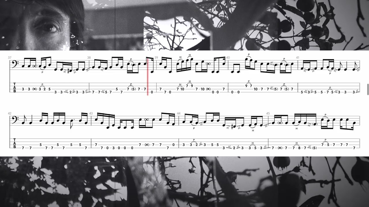 Radiohead BASS TAB - Lucky - OK Computer - Album version