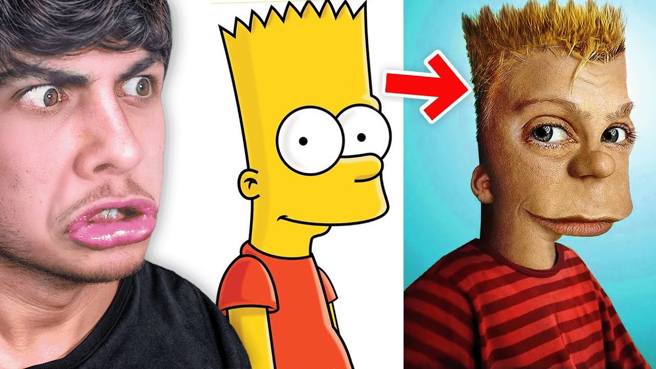 Personnage De Dessin Animé Dans La VRAI Vie