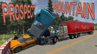 PROSPECTS MOUNTAIN+BIG TRUCK CRASH - BeamNG.drive