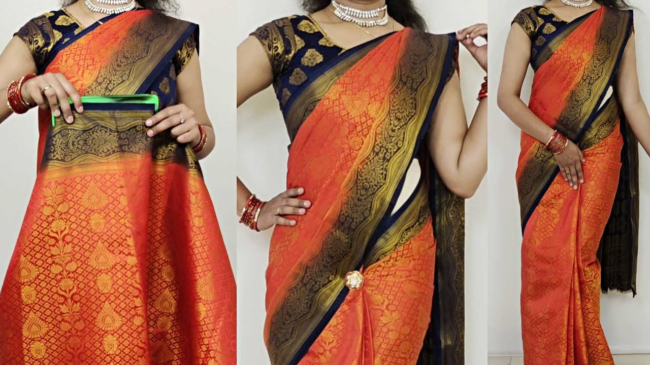 Buy BlackBronze Orange Pure Plain With Contrast Pallu Cotton Linen Saree-UNM72855  Online at Unnatisilks.com|UNM72855