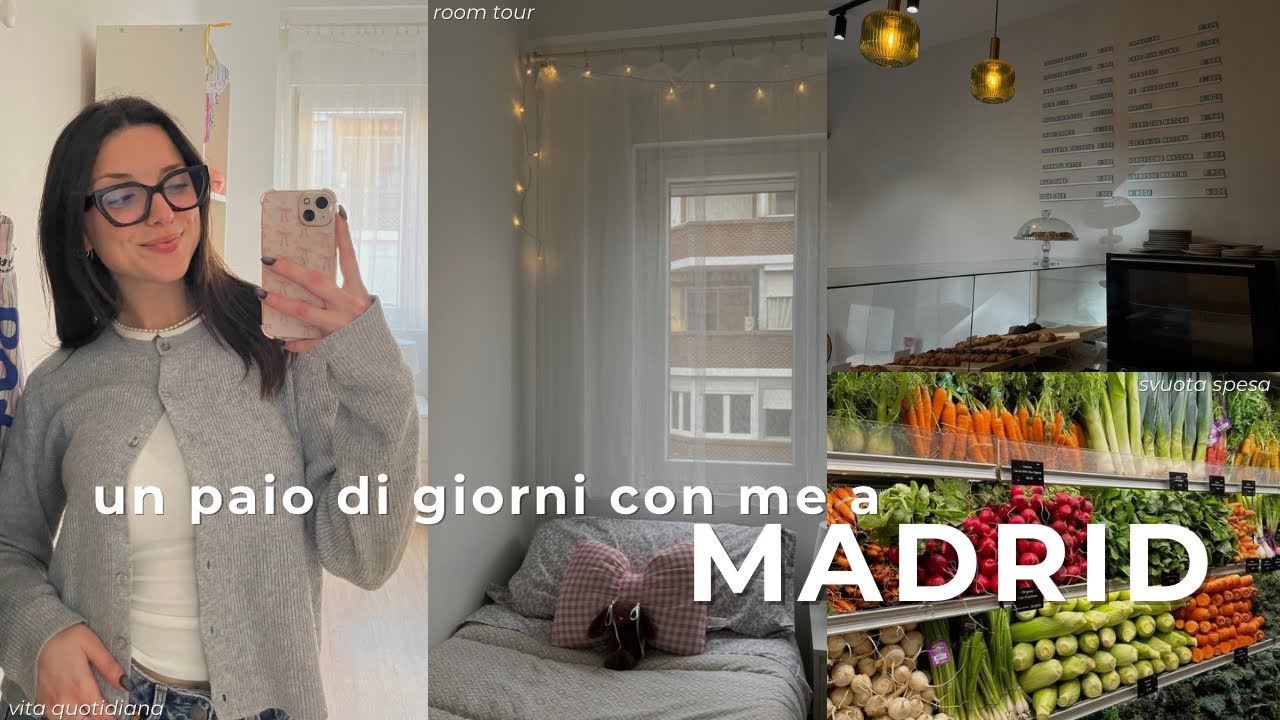 un paio di giorni con me a Madrid | room tour, svuota spesa e vita quotidiana