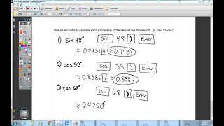 Chapter 8 Section 4 SOHCAHTOA 3 of 5