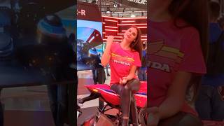 Beautiful Model on a Honda Superbike 🔥 Motorcycle Show 2026