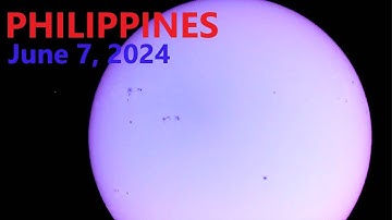 June 07, 2024: Multiple Sunspot.