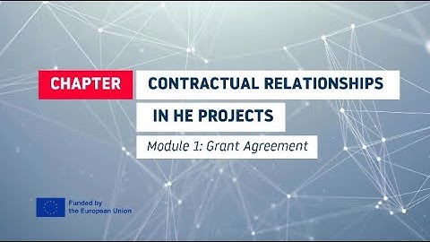 HORIZON EUROPE Contracts: M1 Grant Agreement