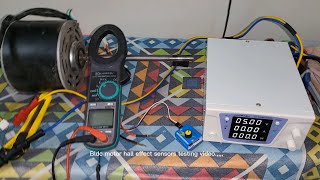 How to test hall effect sensors of 3 phase bldc motor | #bldcmotor #hallsensor #transducer 