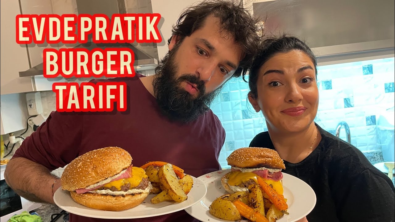 FIRIN PATATES,AMERİKAN BURGER VE ÖZEL SOS TARİFİ👌🏻 #asmr #cemilteris #burgerrecipe