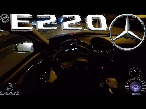 Mercedes-Benz E220 CDI W211 2004 NIGHT POV TEST DRIVE