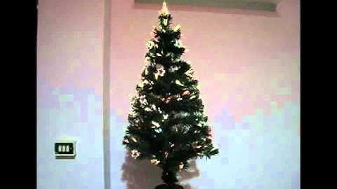 Albero di Natale Fibra ottica e LED 120 cm