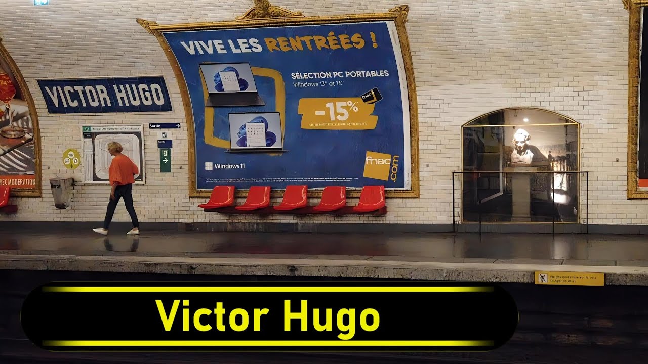 Metro Station Victor Hugo - Paris 🇫🇷 - Walkthrough 🚶