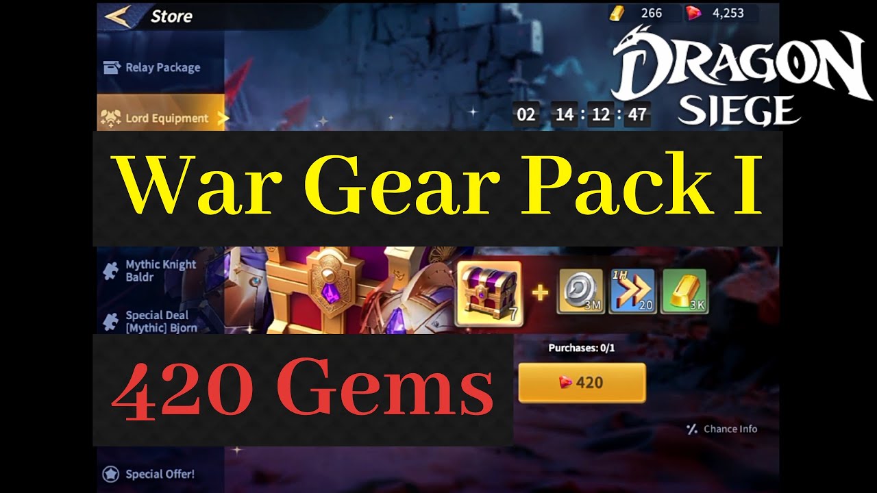 Dragon Siege War Pack I