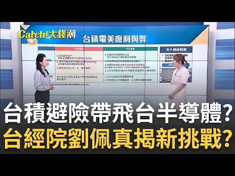 台積降低地緣政治風險! 台經院劉佩真:海外擴張成艱鉅挑戰 2024台半導體甩衰退陰霾!產值將創新高那些族群受惠?｜王志郁 主持｜20240317｜Catch大錢潮 feat.劉佩真