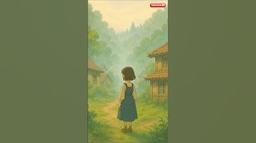 The Deer in the Mist | Ghibli-Inspired Animated Fairytale #shorts