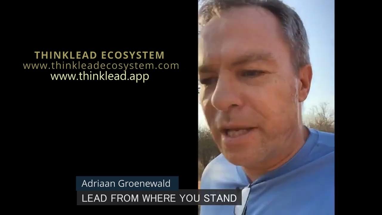 TLE DAILY Lead From Where You Stand by Adriaan Groenewald YouTube