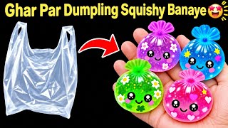 DIY Dumpling Squishy at Home/Cute Soft Mini Dumpling Craft/Easy Homemade Squishy Tutorial screenshot 4