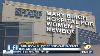 'Baby boom' nurses to send care packages