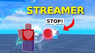 TROLLING STREAMER in Roblox Blade Ball