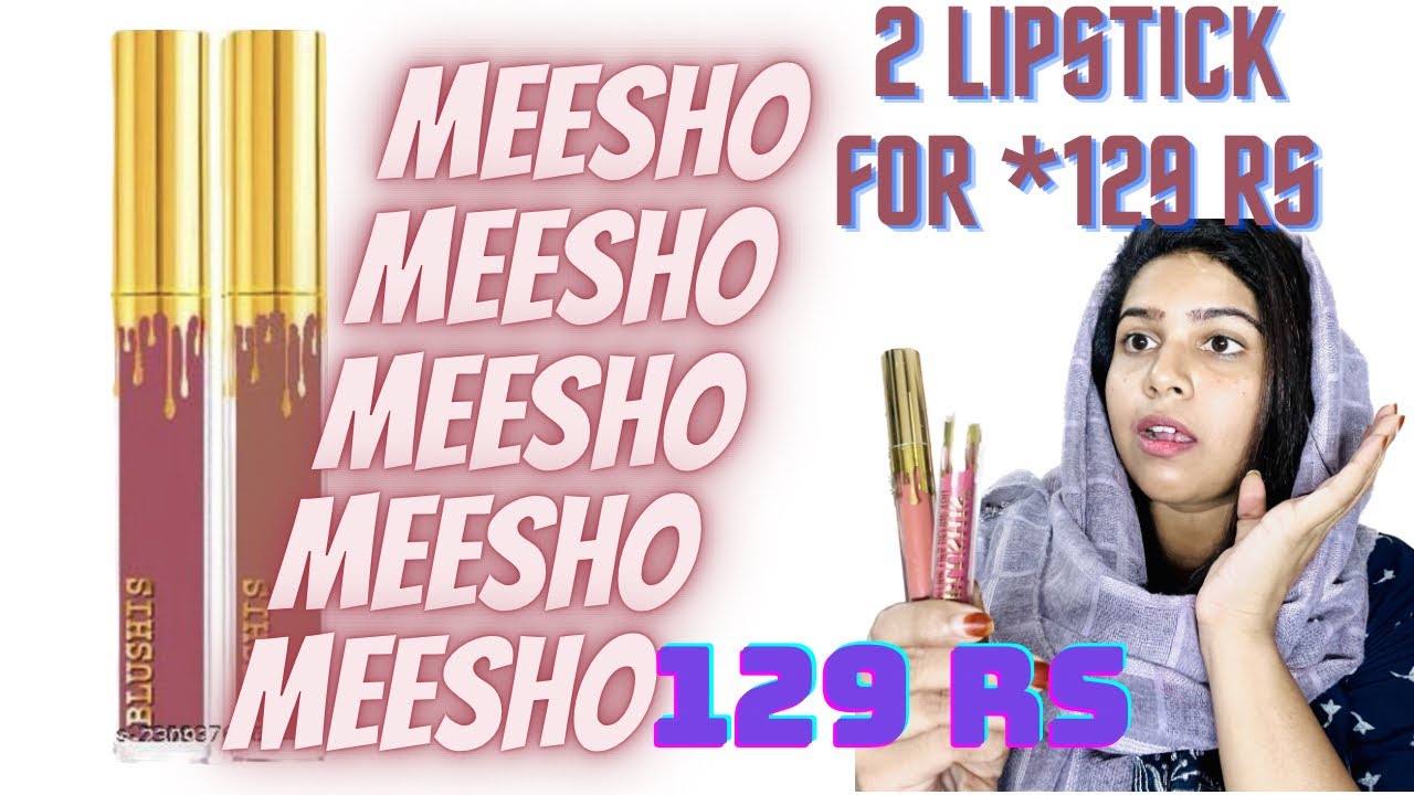 Meesho under 70 rs lipstick glamyganga jasminjaffar asvimalayalam 