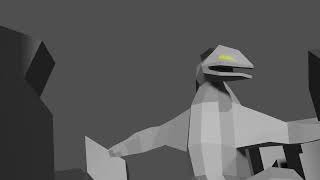 Low poly Godzilla animation.