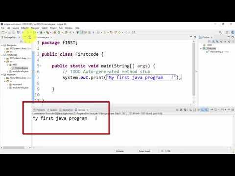 How to Create and Run Java program in Eclipse IDE | Hello World program ...