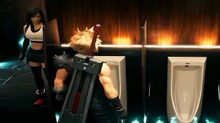 Tifa Learns to Use a Urinal