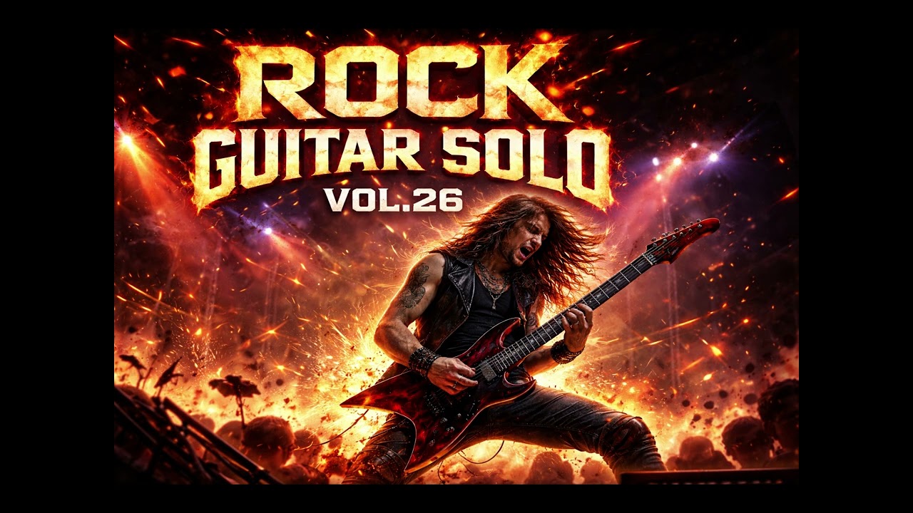Epic Rock Guitar Solo - 4 Hours Powerful Metal Riffs & Shredding