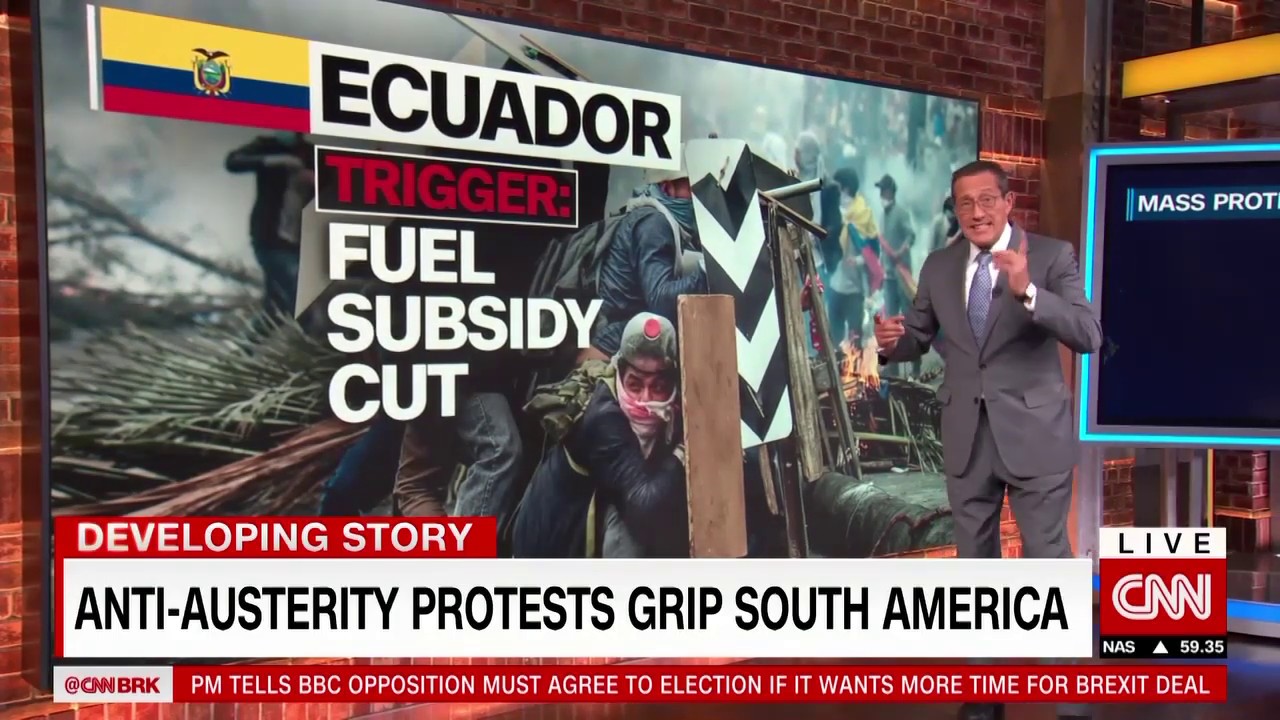 Anti-austerity protests grip South America