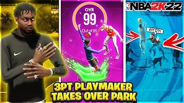 99 3PT PLAYMAKER DEBUTS W/ BEST JUMPSHOT! NBA 2K22 BEST PG BUILD Gameplay! Best Badges & Sigs!