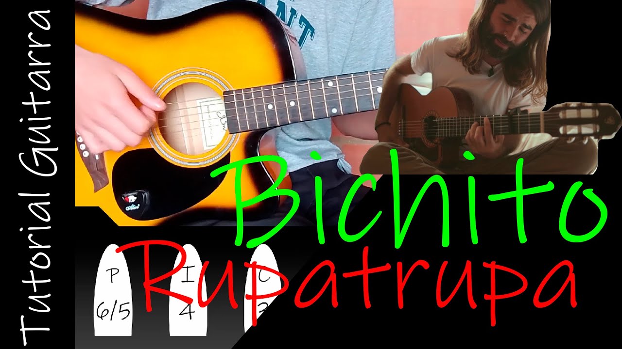 Cómo tocar "Bichito - Rupatrupa" en guitarra. - YouTube