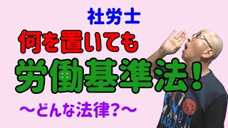 社労士、「何を置いても労働基準法」～どんな法律？～