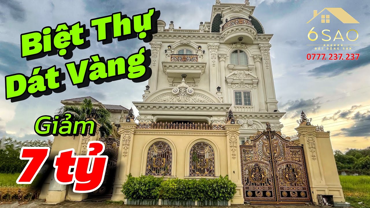Biệt Thự Tân Cổ Điển Dát Vàng giảm 7 tỷ có 1.300m2 sàn | BDS 6 Sao