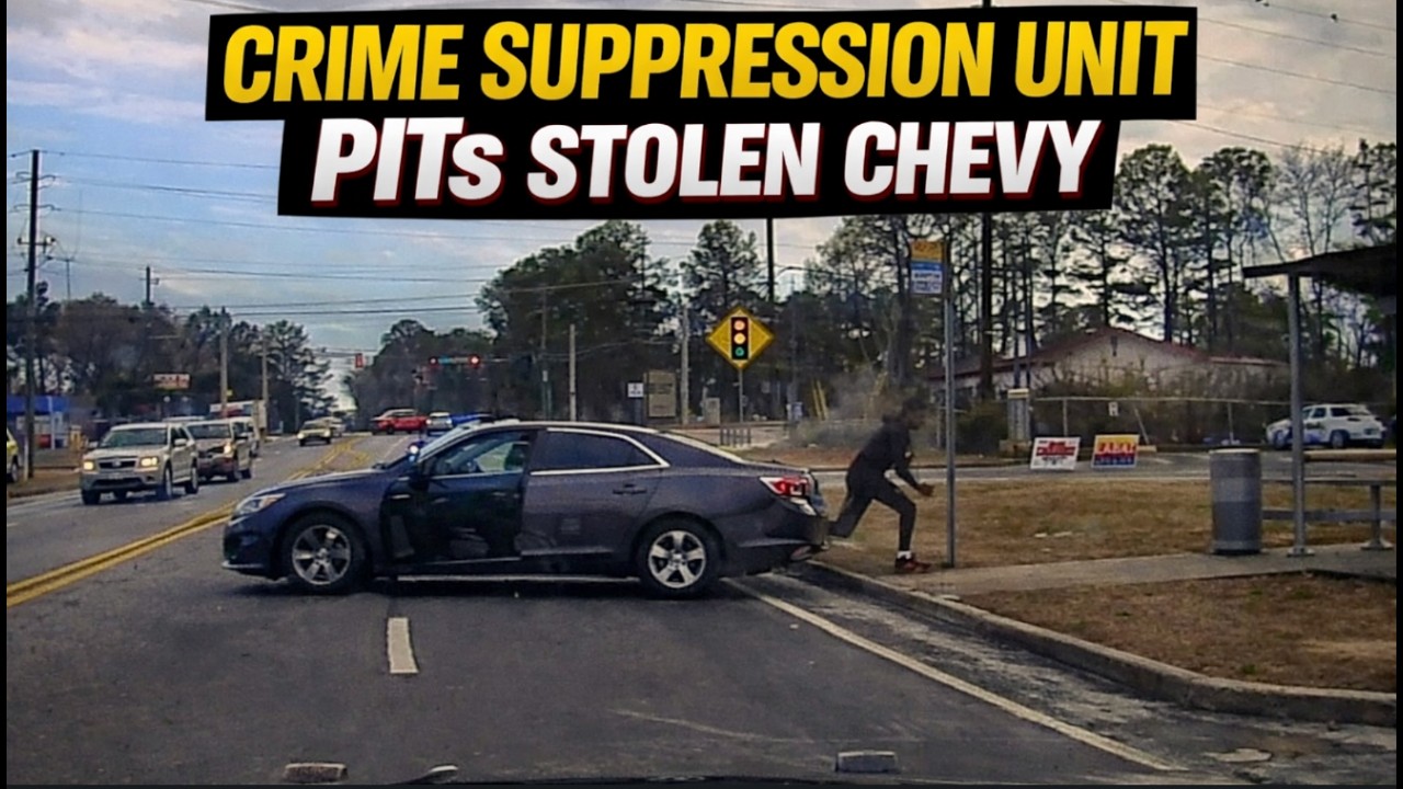 GSP Crime Suppression Unit Chases and PITs Stolen Chevy