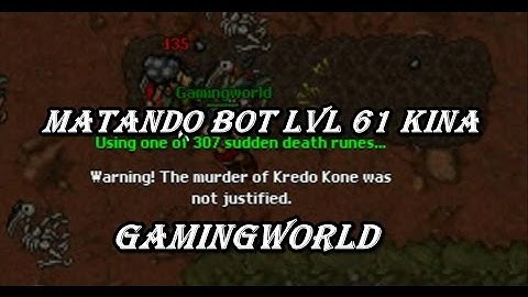 Tibia - Matando kina de bot em AURERA !