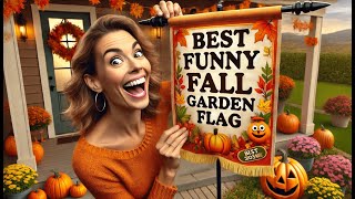 🍂 GPGHE Fall Garden Flag Oh My Gourd Double Sided | Best Funny Fall Garden Flag 🎉
