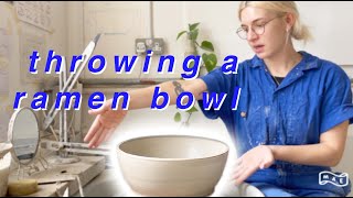 HOW TO: Throw a ramen bowl on the pottery wheel | MAE CERAMICS