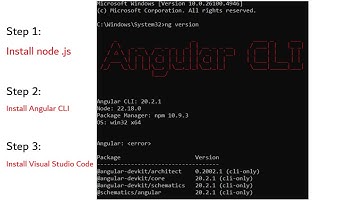 S2. Install Angular CLI in Windows | How to Check Angular CLI Version (ng version)
