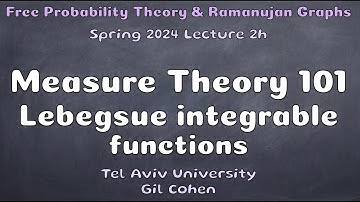 FPT Lecture2h - Measure theory 101: Lebesgue integrable functions