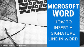 How to Insert a Signature Line in Word