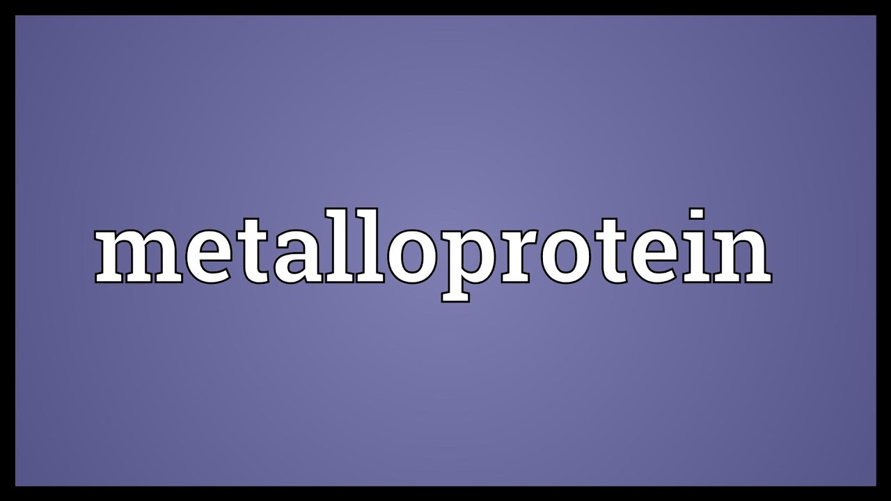 Metalloprotein Meaning