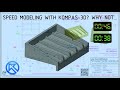 (0:38) KOMPAS-3D (КОМПАС-3Д) Speedmodeling Too Tall Toby Practice Model 25-09-07