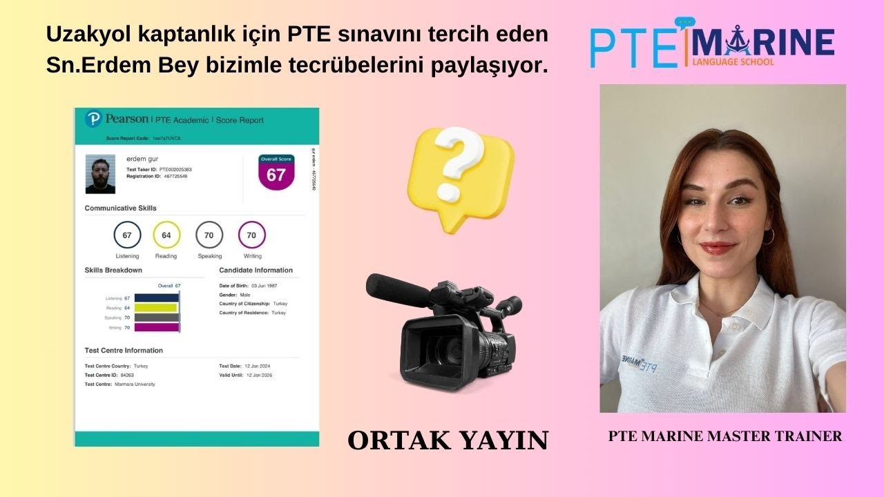 Uzakyol kaptanlık için neden PTE sınavını tercih ettim ?
