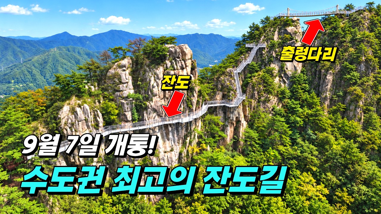 [최초 공개] 드디어 개통했습니다! 절벽을 걷는 수도권 최고의 신상 잔도길 & 출렁다리