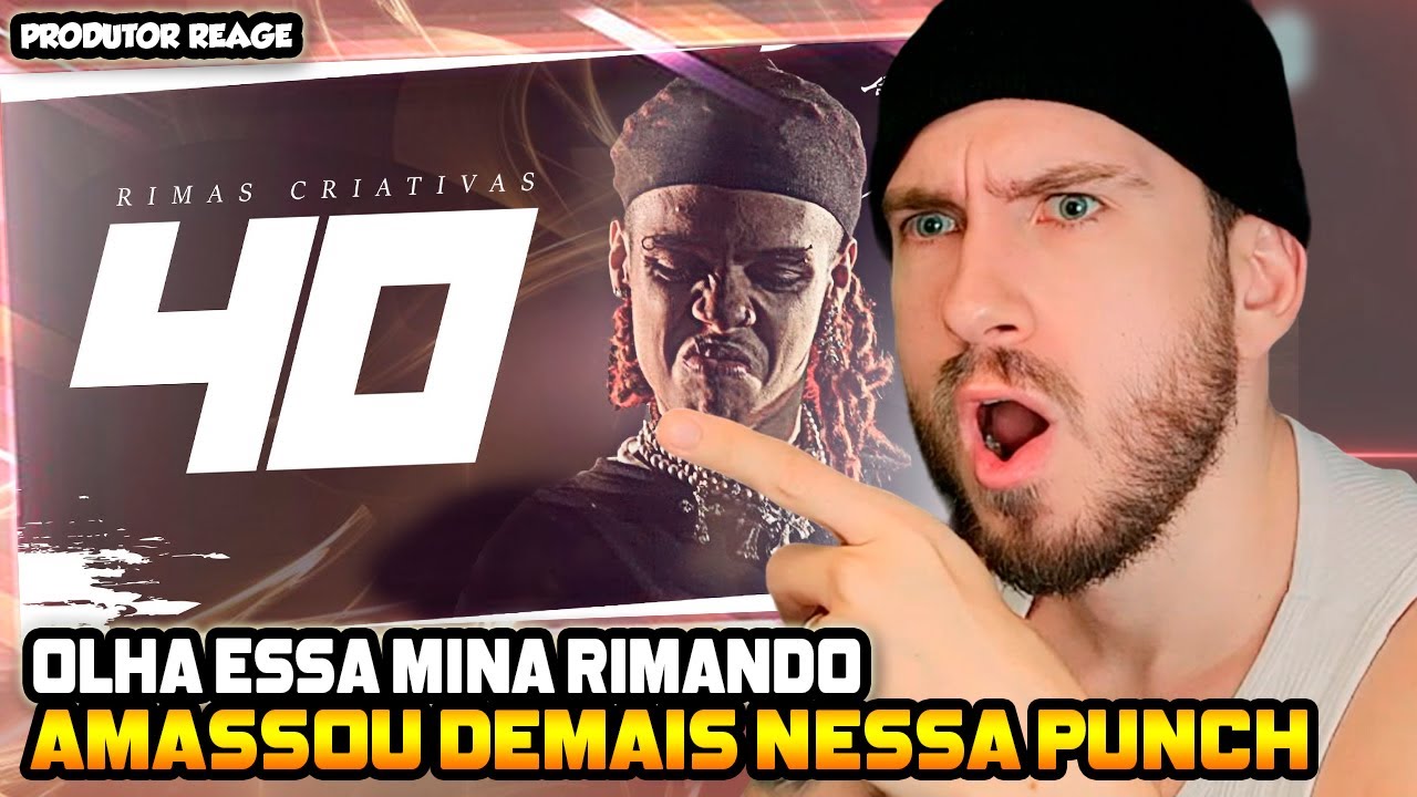 (OLHA ELA RIMANDO!) PRODUTOR REAGE 40 RIMAS CRIATIVAS em 2025! 🧠 (REACT)