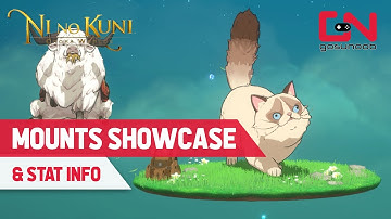 Ni No Kuni Cross Worlds MOUNTS Showcase & Stat Info