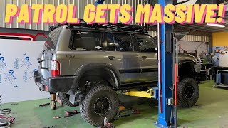 The ULTIMATE SUSPENSION UPGRADE to our Nissan GU Patrol! We did it ourselves || $10K lift kit