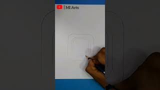 how to draw instagram logo | App icon challenge | Instagram #shorts #drawing #instagram #icon #logo