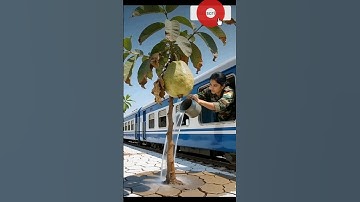Lady soldier saved the guava tree from drying up by watering it 😭 #ai #plants #save #wateting